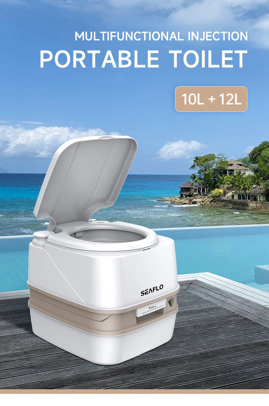 Seaflo 12L or 18L Outdoor Camper Portable Travel Toilet OEM/ODM Multifunctional Portable RV Marine Toilet