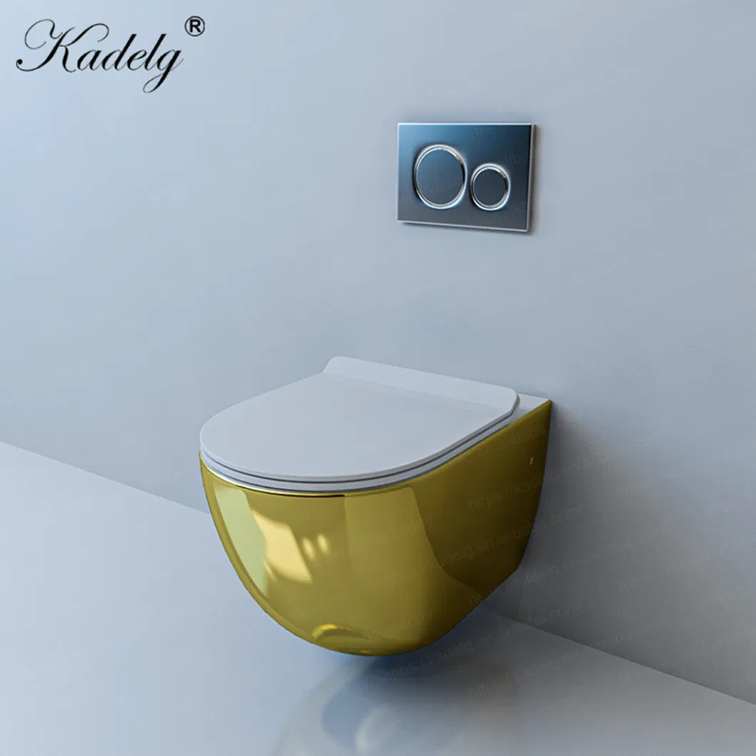 Luxury Gold Toilet Portable Toilet Concealed Tank Wc Toilet