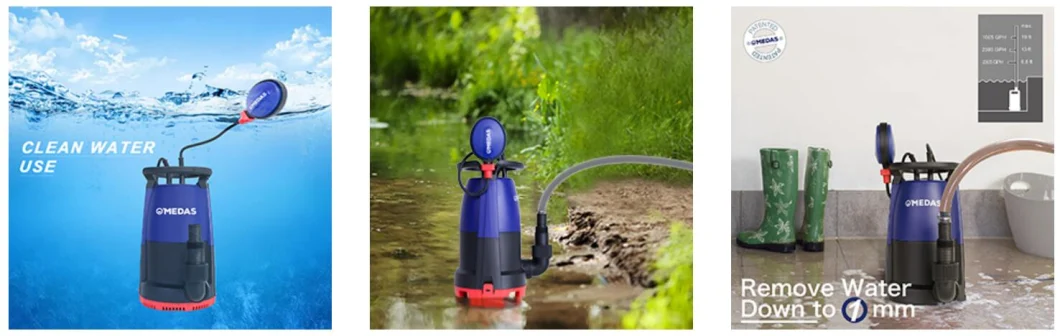 Flexible 3 in 1 Submersible Pump for Clean/Dirty Water 400W