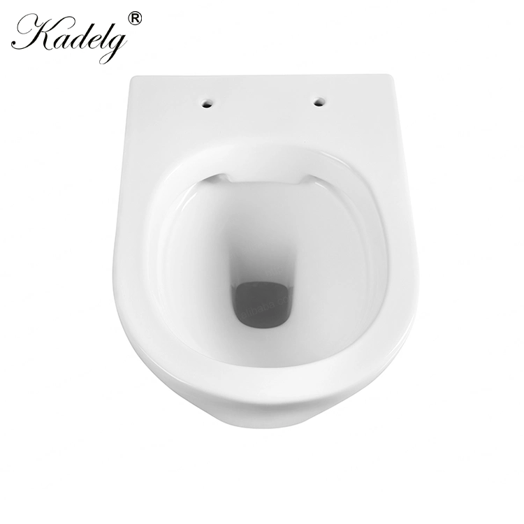 Easy Cleaning Space Saving Design Bathroom Ceramic Rimless Wall Hung Toilet Seat Soft Close