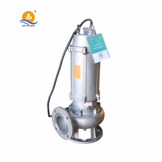 Non Clogging Water Submersible Sewage Pump Vertical Submersible Macerator Sewage Pump
